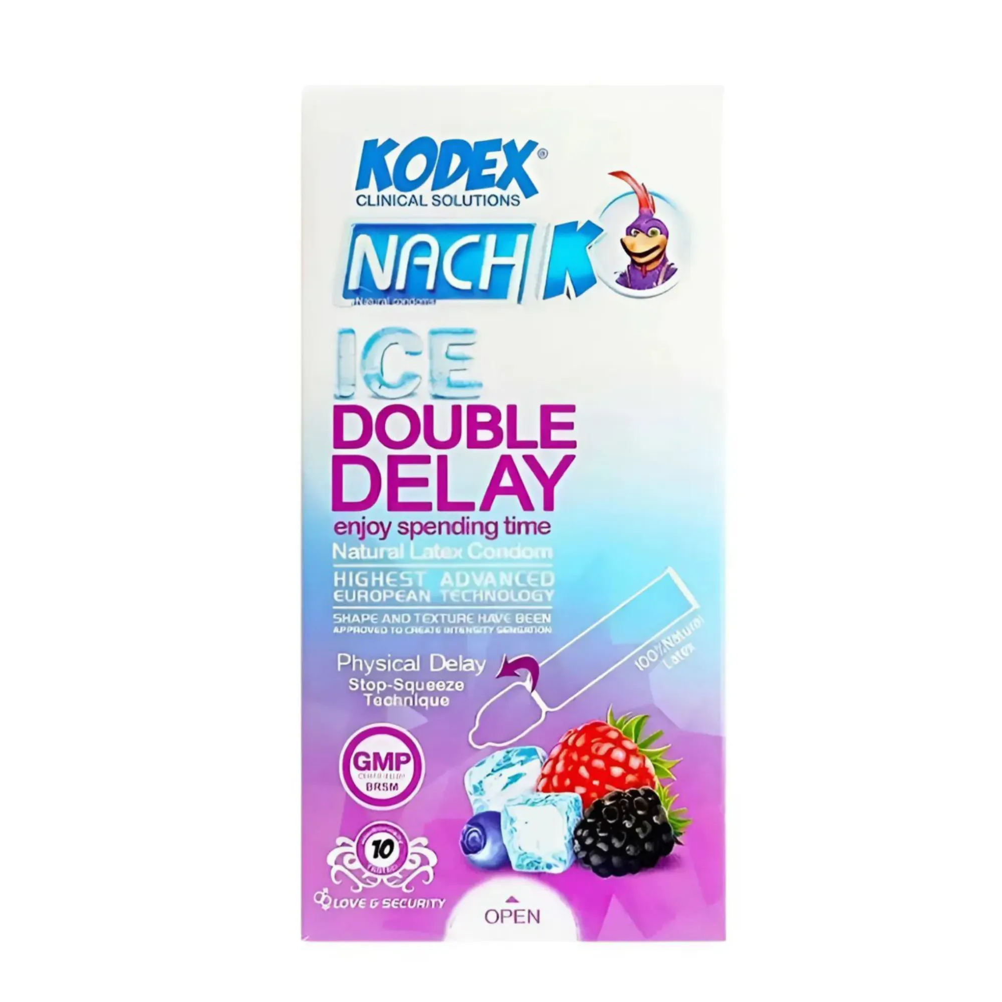 کاندوم کدکس مدل Ice Double Delay بسته 12 عددی
